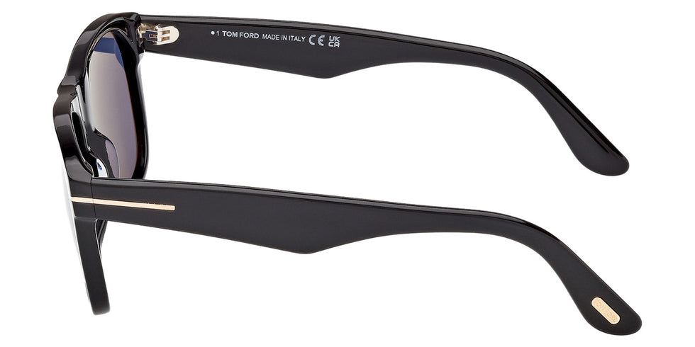 Tom Ford FT1284 MARLON-02 01V 55 - Shiny Black / Blue #id:ft128401v_s:100110