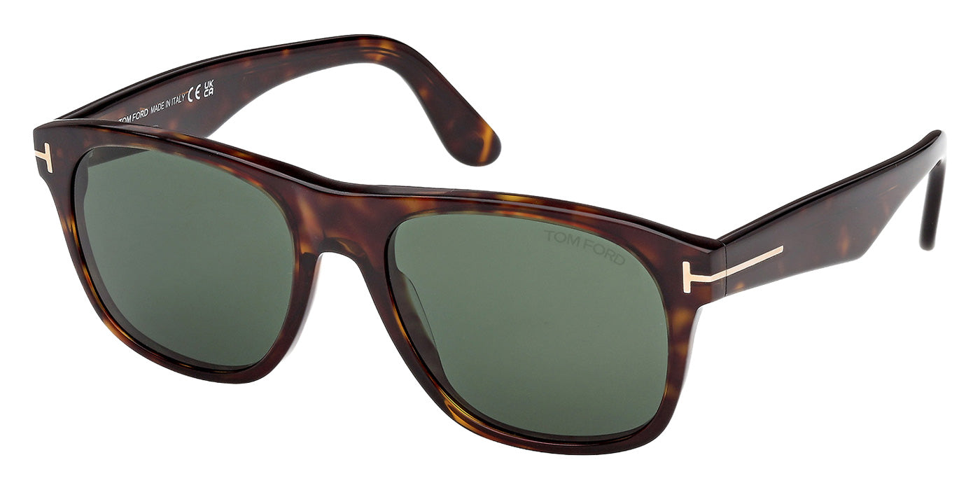 Tom Ford FT1284 MARLON-02 52N 55 - Dark Havana / Green #id:ft128452n_s:102105