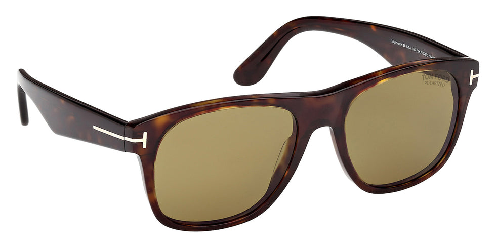 Tom Ford FT1284 MARLON-02 52R 55 - Dark Havana / Green Polarized #id:ft128452r_s:104135