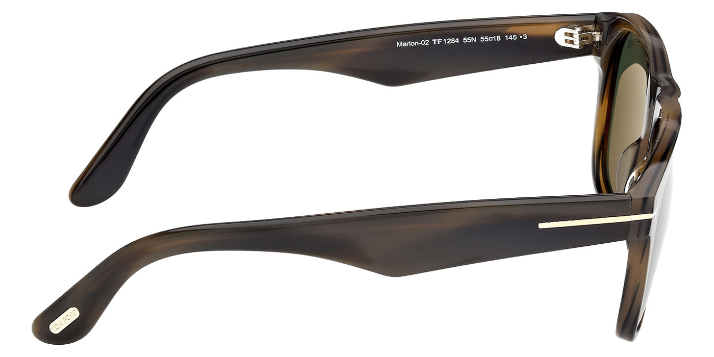 Tom Ford FT1284 MARLON-02 55N 55 - Colored Havana / Green #id:ft128455n_s:106130