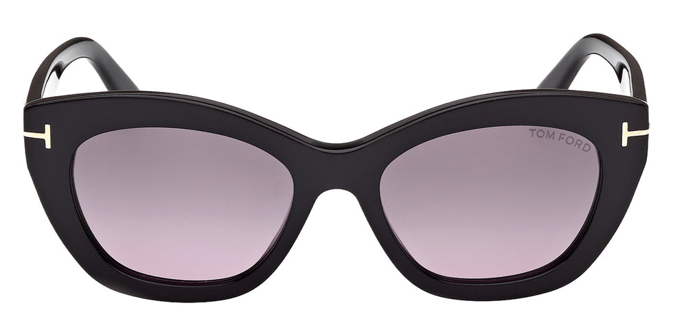 Tom Ford FT1285 LINDA-02 01B 53 - Shiny Black / Gradient Smoke #id:ft128501b_s:100100