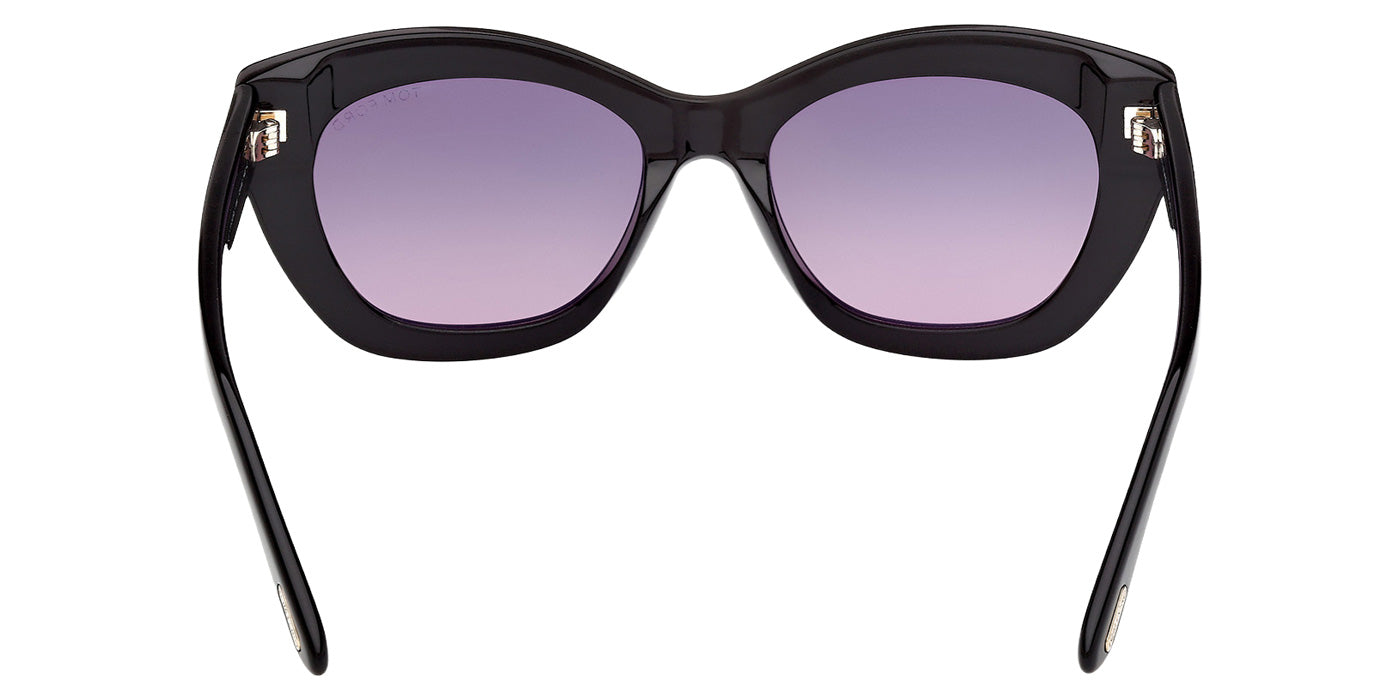Tom Ford FT1285 LINDA-02 01B 53 - Shiny Black / Gradient Smoke #id:ft128501b_s:100120