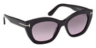 Tom Ford FT1285 LINDA-02 01B 53 - Shiny Black / Gradient Smoke #id:ft128501b_s:100135