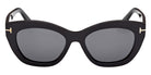 Tom Ford FT1285 LINDA-02 01D 53 - Shiny Black / Smoke Polarized #id:ft128501d_s:102100