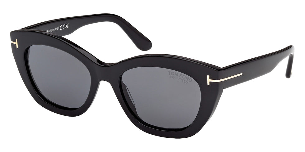 Tom Ford FT1285 LINDA-02 01D 53 - Shiny Black / Smoke Polarized #id:ft128501d_s:102105