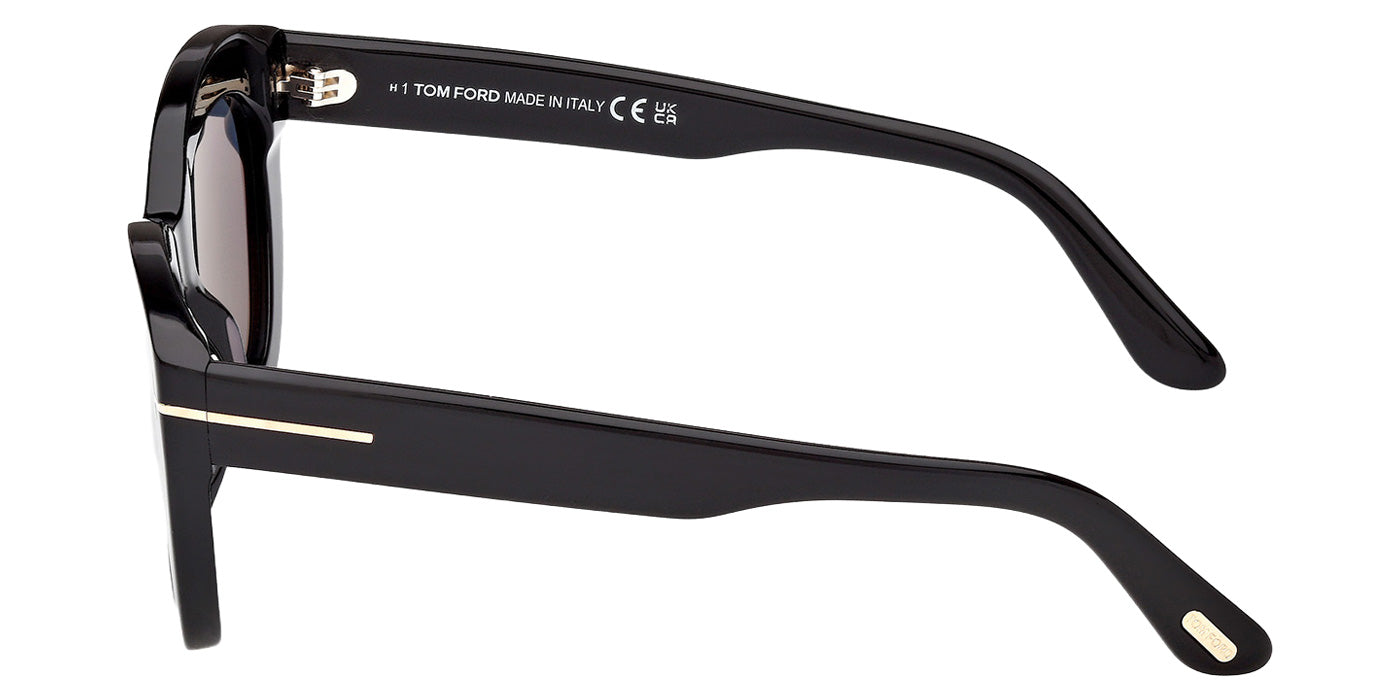 Tom Ford FT1285 LINDA-02 01D 53 - Shiny Black / Smoke Polarized #id:ft128501d_s:102110