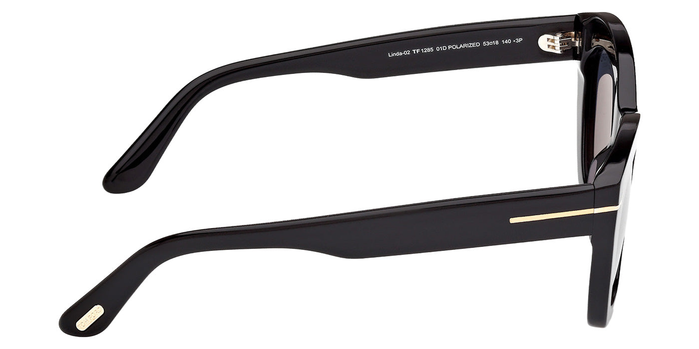 Tom Ford FT1285 LINDA-02 01D 53 - Shiny Black / Smoke Polarized #id:ft128501d_s:102130