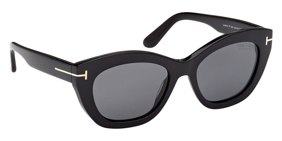 Tom Ford FT1285 LINDA-02 01D 53 - Shiny Black / Smoke Polarized #id:ft128501d_s:102135