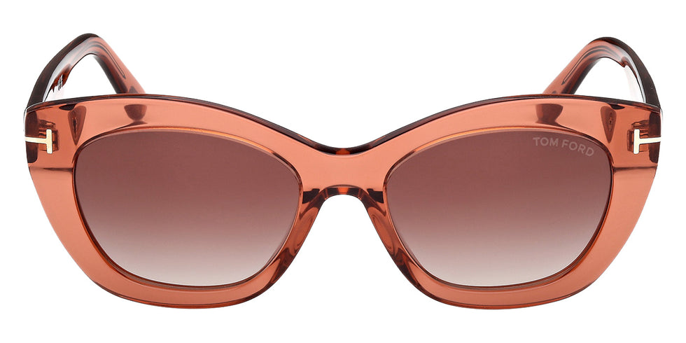 Tom Ford FT1285 LINDA-02 42F 53 - Shiny Dark Orange / Gradient Brown #id:ft128542f_s:104100