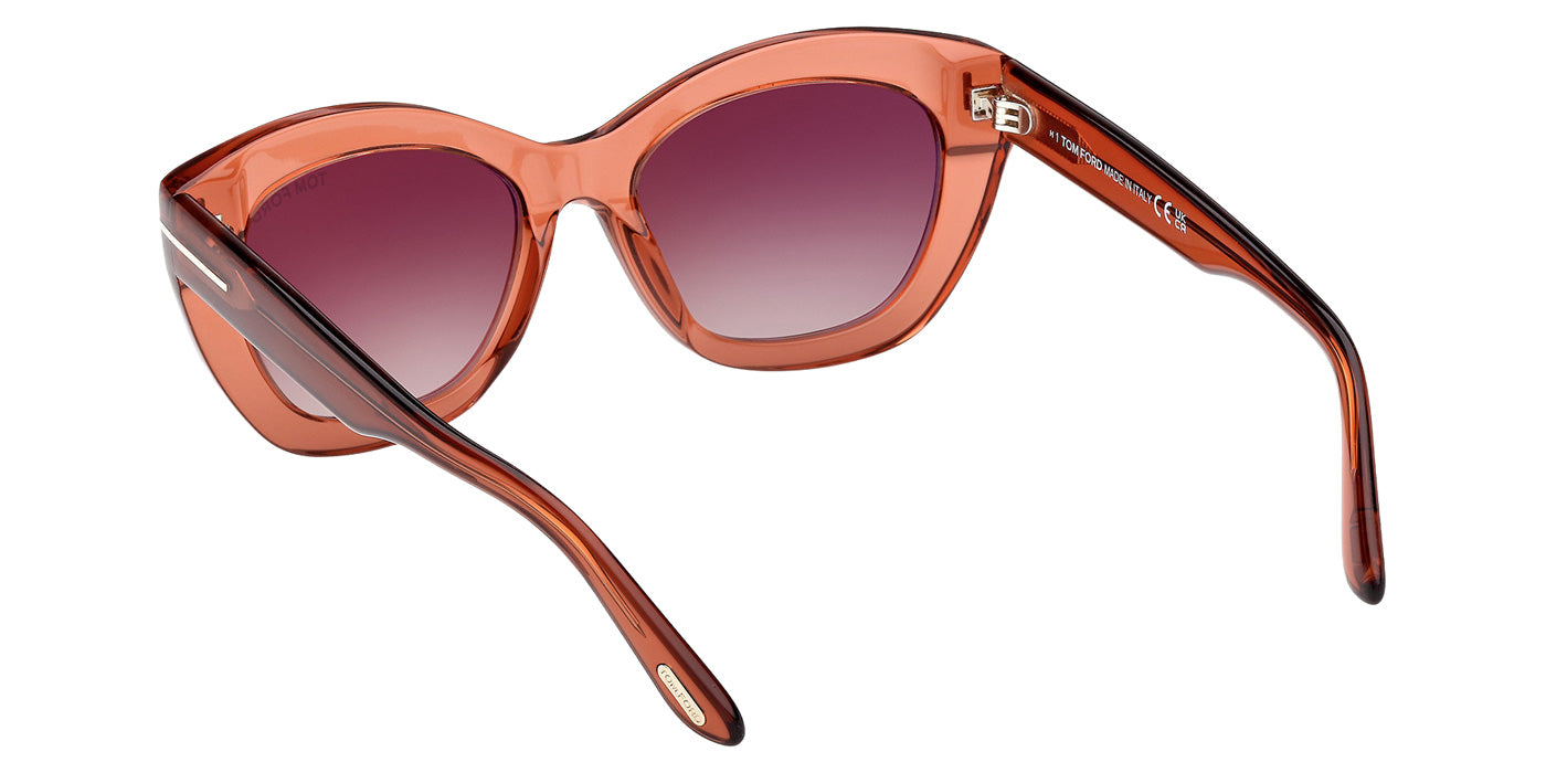 Tom Ford FT1285 LINDA-02 42F 53 - Shiny Dark Orange / Gradient Brown #id:ft128542f_s:104115