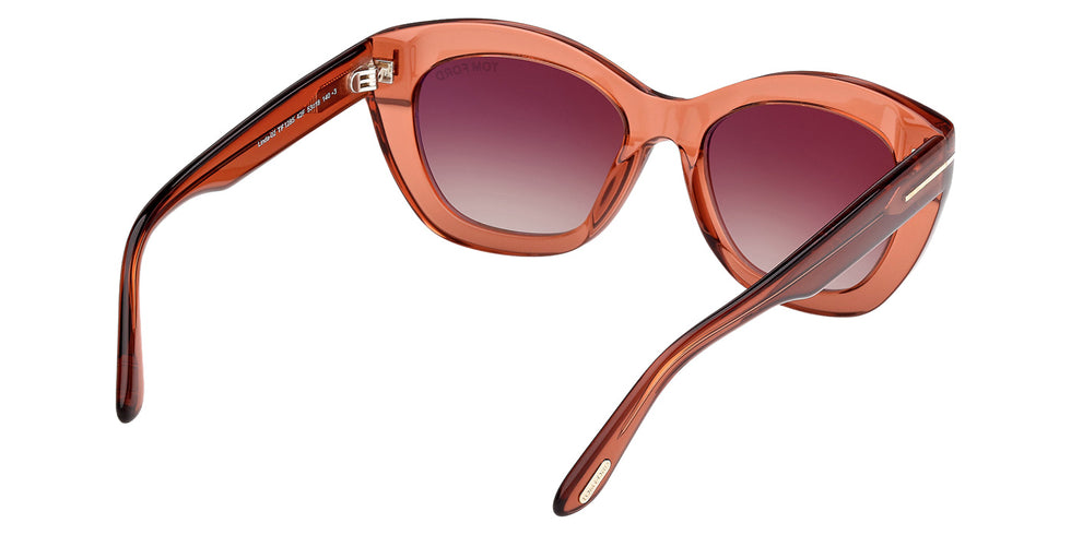 Tom Ford FT1285 LINDA-02 42F 53 - Shiny Dark Orange / Gradient Brown #id:ft128542f_s:104125