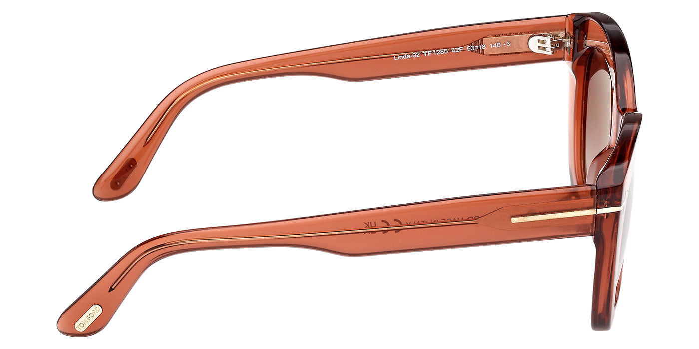 Tom Ford FT1285 LINDA-02 42F 53 - Shiny Dark Orange / Gradient Brown #id:ft128542f_s:104130