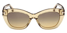 Tom Ford FT1285 LINDA-02 45B 53 - Shiny Light Brown / Gradient Smoke #id:ft128545b_s:106100