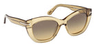 Tom Ford FT1285 LINDA-02 45B 53 - Shiny Light Brown / Gradient Smoke #id:ft128545b_s:106135