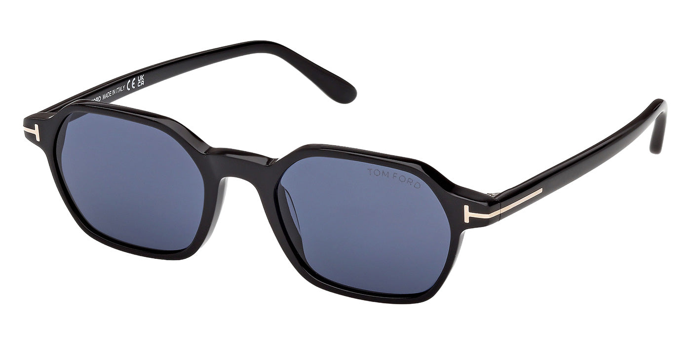 Tom Ford FT1301 JOEY-02 01V 51 - Shiny Black / Blue #id:ft130101v_s:100105