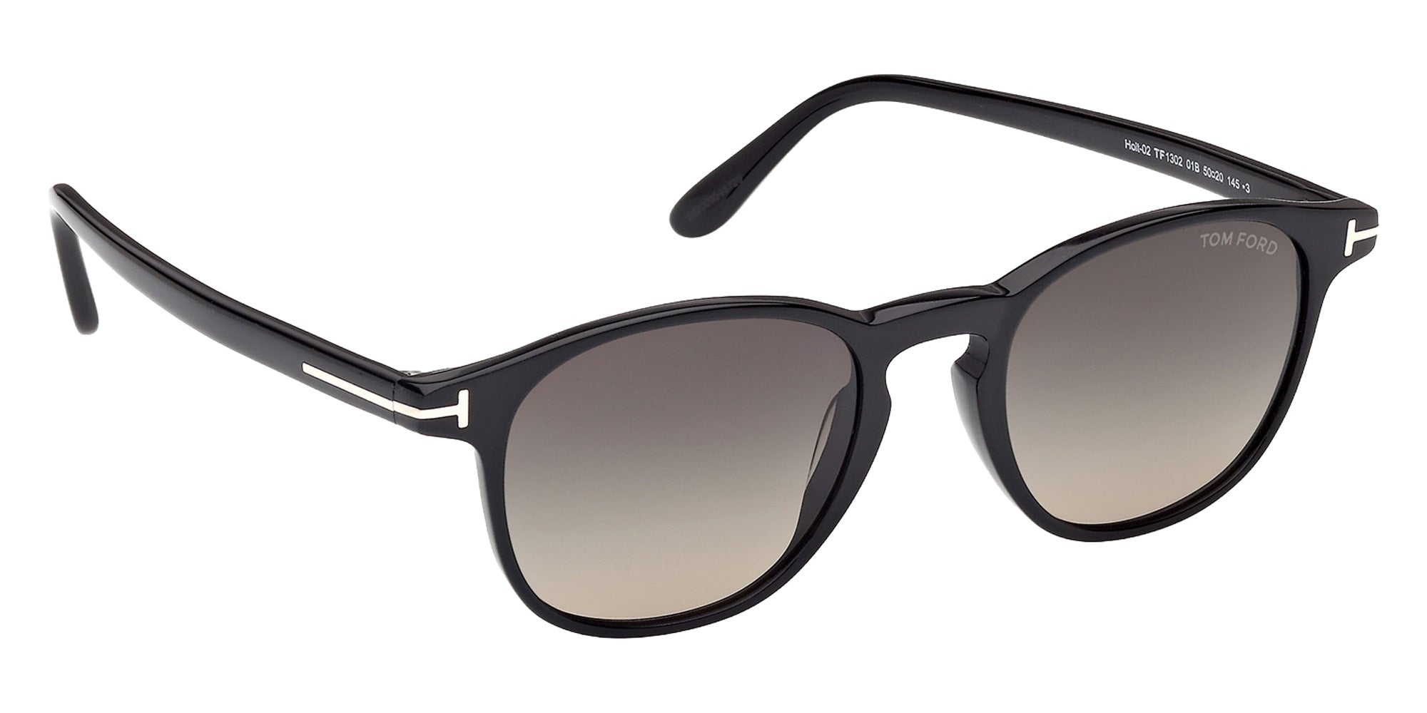 Tom Ford FT1302 01B 50 - Shiny Black / Gradient Smoke 01B #id:ft130201b_s:100135