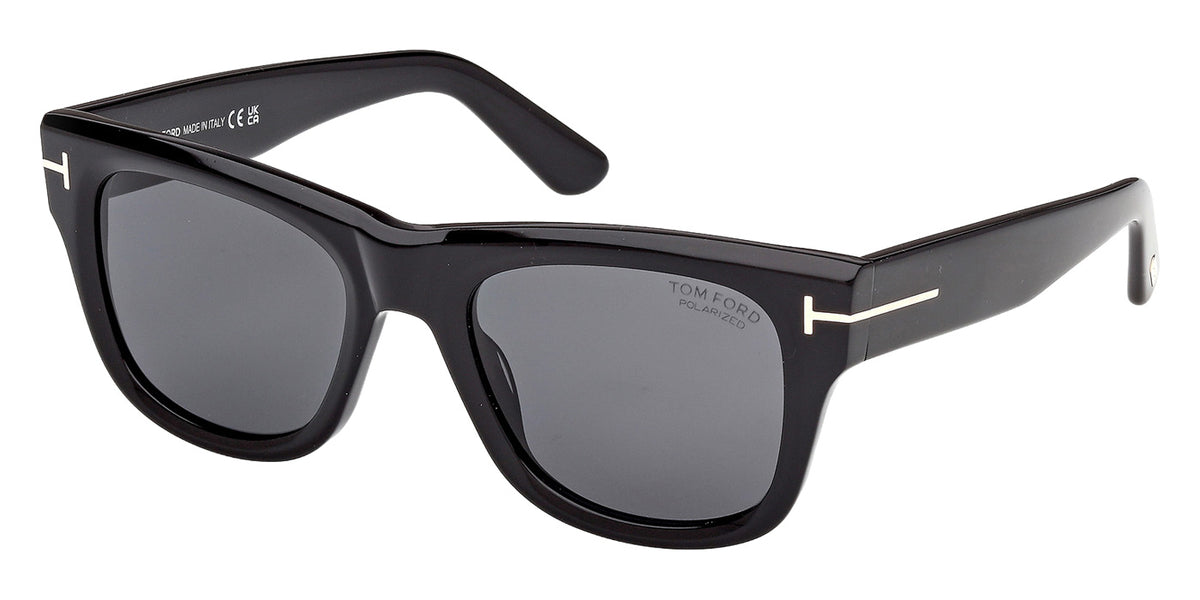 Tom Ford FT1304 FINN-02 01D 53 - Shiny Black / Smoke Polarized #id:ft130401d_s:100105