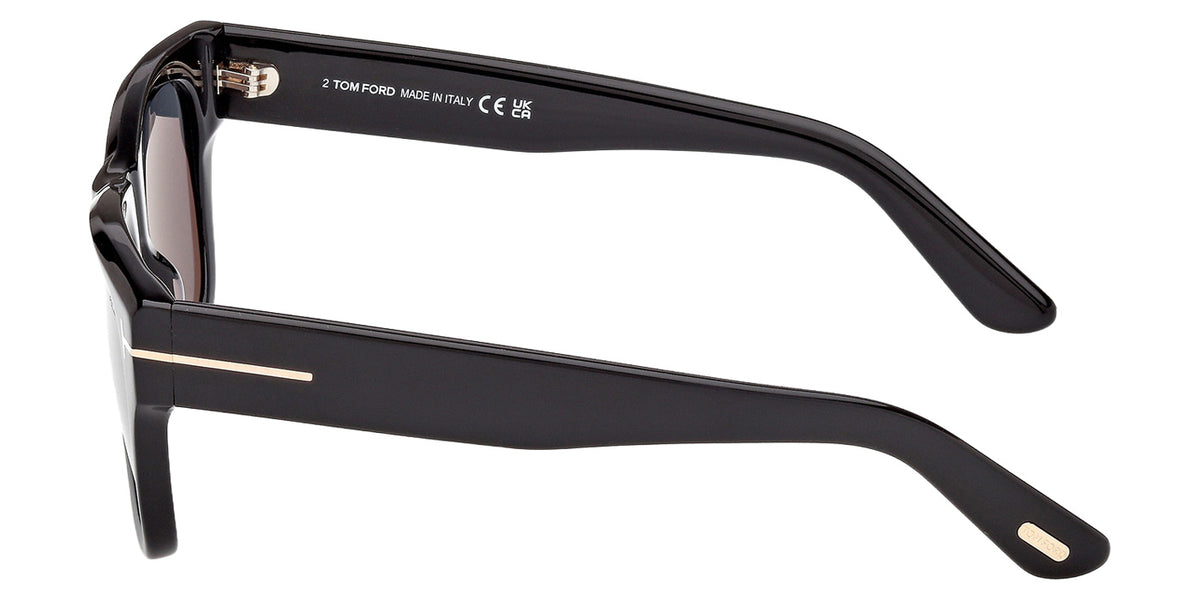 Tom Ford FT1304 FINN-02 01D 53 - Shiny Black / Smoke Polarized #id:ft130401d_s:100110