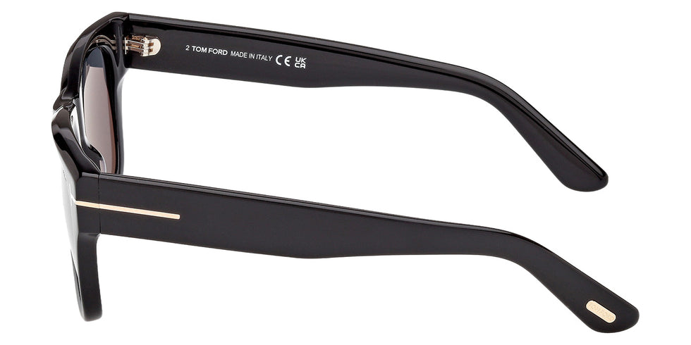 Tom Ford FT1304 FINN-02 01D 53 - Shiny Black / Smoke Polarized #id:ft130401d_s:100110