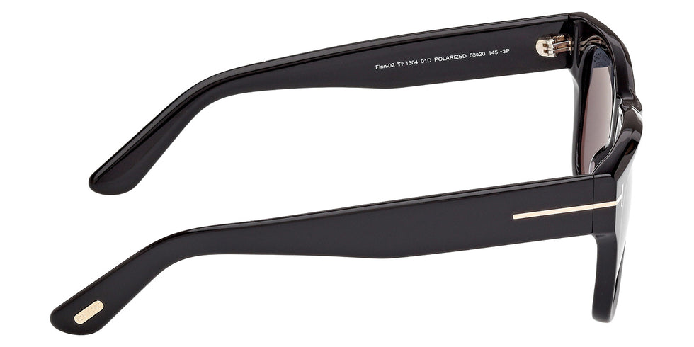 Tom Ford FT1304 FINN-02 01D 53 - Shiny Black / Smoke Polarized #id:ft130401d_s:100130