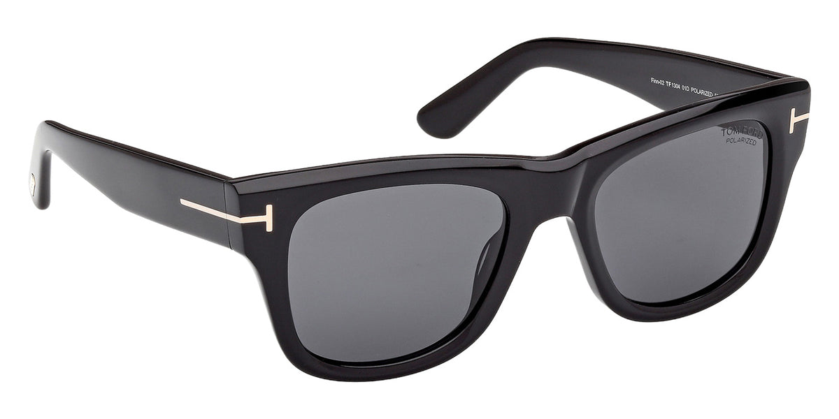 Tom Ford FT1304 FINN-02 01D 53 - Shiny Black / Smoke Polarized #id:ft130401d_s:100135