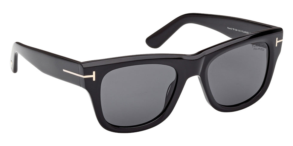Tom Ford FT1304 FINN-02 01D 53 - Shiny Black / Smoke Polarized #id:ft130401d_s:100135