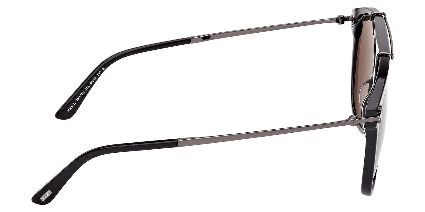 Tom Ford FT1306 SAM-02 01A 58 - Shiny Black / Smoke #id:ft130601a_s:100130