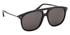 Tom Ford FT1306 SAM-02 01A 58 - Shiny Black / Smoke #id:ft130601a_s:100135