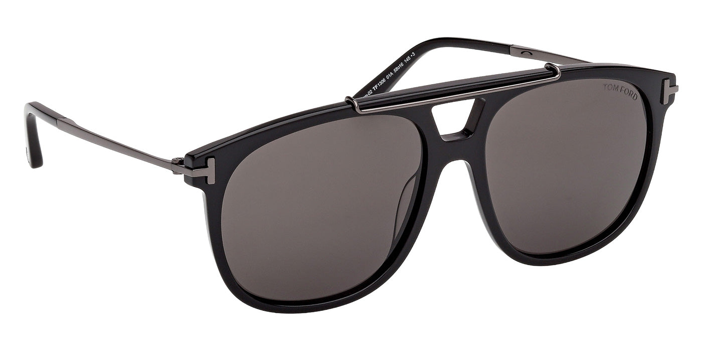 Tom Ford FT1306 SAM-02 01A 58 - Shiny Black / Smoke #id:ft130601a_s:100135