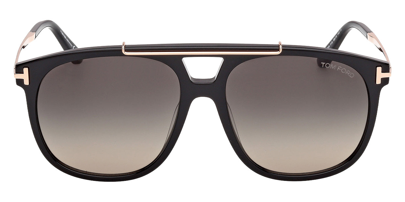 Tom Ford FT1306 SAM-02 01B 58 - Shiny Black / Gradient Smoke #id:ft130601b_s:102100