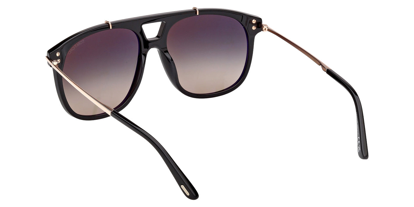 Tom Ford FT1306 SAM-02 01B 58 - Shiny Black / Gradient Smoke #id:ft130601b_s:102115
