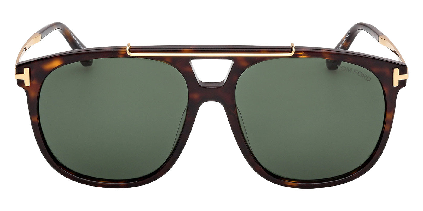 Tom Ford FT1306 SAM-02 52N 58 - Dark Havana / Green #id:ft130652n_s:104100