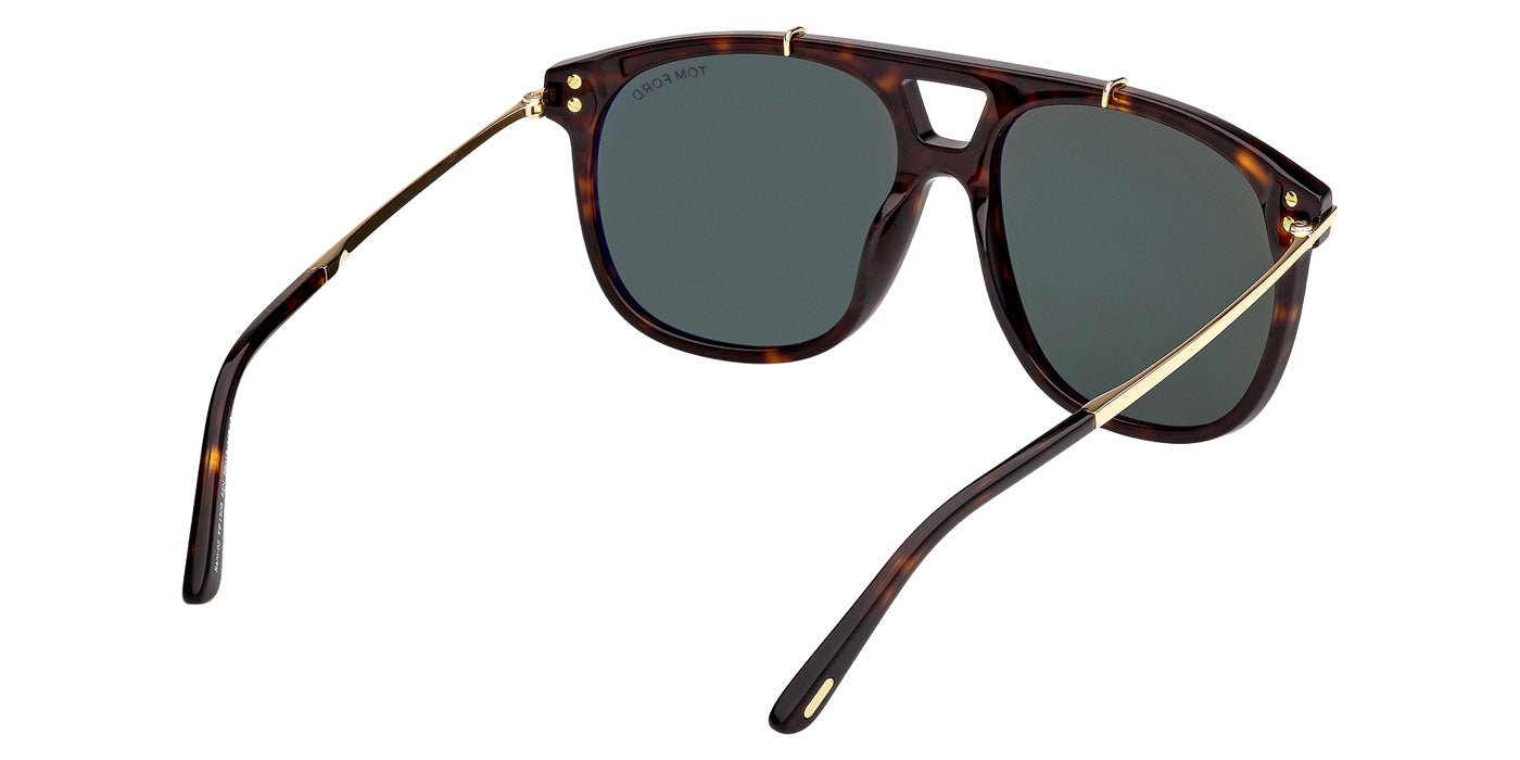 Tom Ford FT1306 SAM-02 52N 58 - Dark Havana / Green #id:ft130652n_s:104125