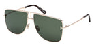 Tom Ford FT1307 ELIOTT-02 28N 59 - Shiny Rose Gold / Green #id:ft130728n_s:102105