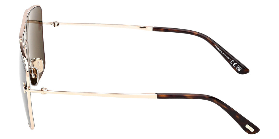 Tom Ford FT1307 ELIOTT-02 28N 59 - Shiny Rose Gold / Green #id:ft130728n_s:102110
