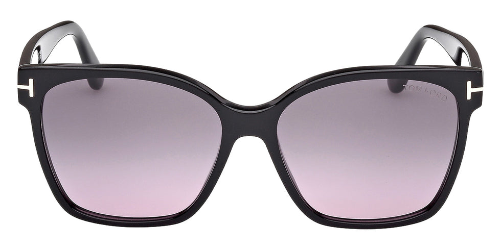 Tom Ford FT1312 IRIS-02 01B 56 - Shiny Black / Gradient Smoke #id:ft131201b_s:100100