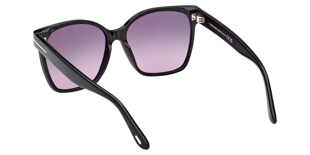Tom Ford FT1312 IRIS-02 01B 56 - Shiny Black / Gradient Smoke #id:ft131201b_s:100115
