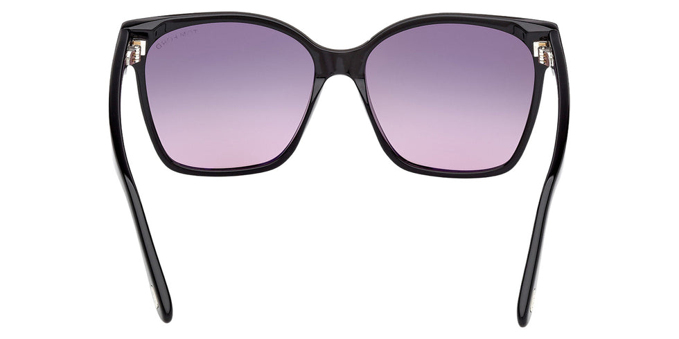 Tom Ford FT1312 IRIS-02 01B 56 - Shiny Black / Gradient Smoke #id:ft131201b_s:100120