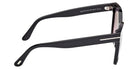 Tom Ford FT1312 IRIS-02 01B 56 - Shiny Black / Gradient Smoke #id:ft131201b_s:100130