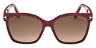 Tom Ford FT1312 IRIS-02 69F 56 - Shiny Bordeaux / Gradient Brown #id:ft131269f_s:104100