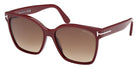 Tom Ford FT1312 IRIS-02 69F 56 - Shiny Bordeaux / Gradient Brown #id:ft131269f_s:104105