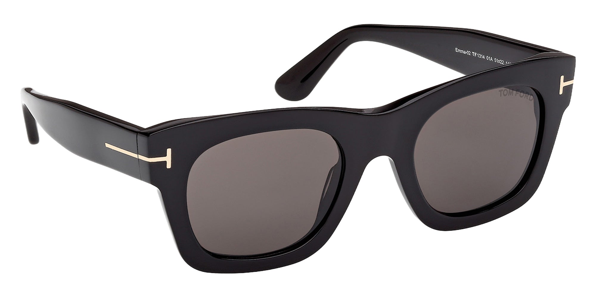Tom Ford FT1314 01A 51 - Shiny Black / Smoke 01A #id:ft131401a_s:100135