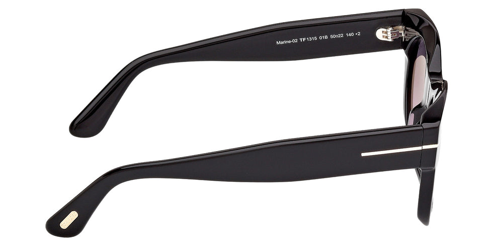 Tom Ford FT1315 MARINE-02 01B 50 - Shiny Black / Gradient Smoke #id:ft131501b_s:100130