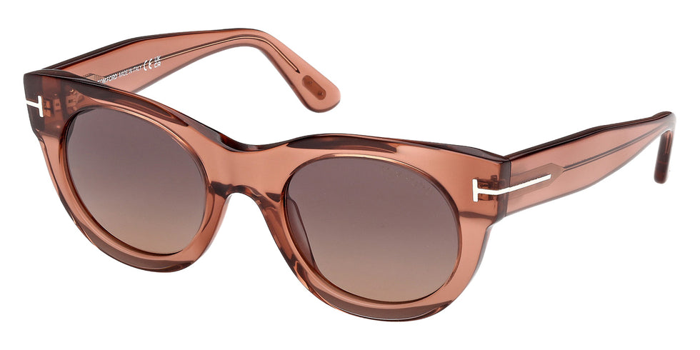 Tom Ford FT1315 MARINE-02 45T 50 - Shiny Light Brown / Gradient Bordeaux #id:ft131545t_s:102105