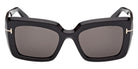 Tom Ford FT1318 LEILA-02 01A 52 - Shiny Black / Smoke #id:ft131801a_s:100100