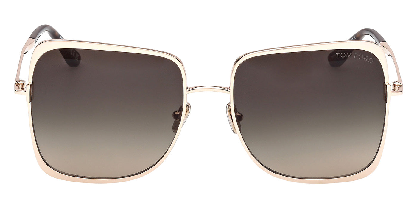 Tom Ford FT1319 TARA-02 28B 57 - Shiny Rose Gold / Gradient Smoke #id:ft131928b_s:100100