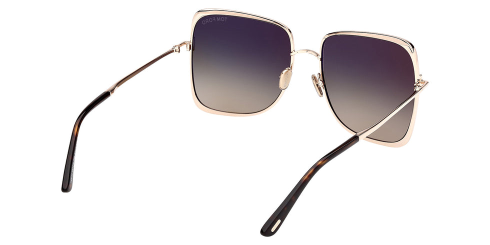 Tom Ford FT1319 TARA-02 28B 57 - Shiny Rose Gold / Gradient Smoke #id:ft131928b_s:100125