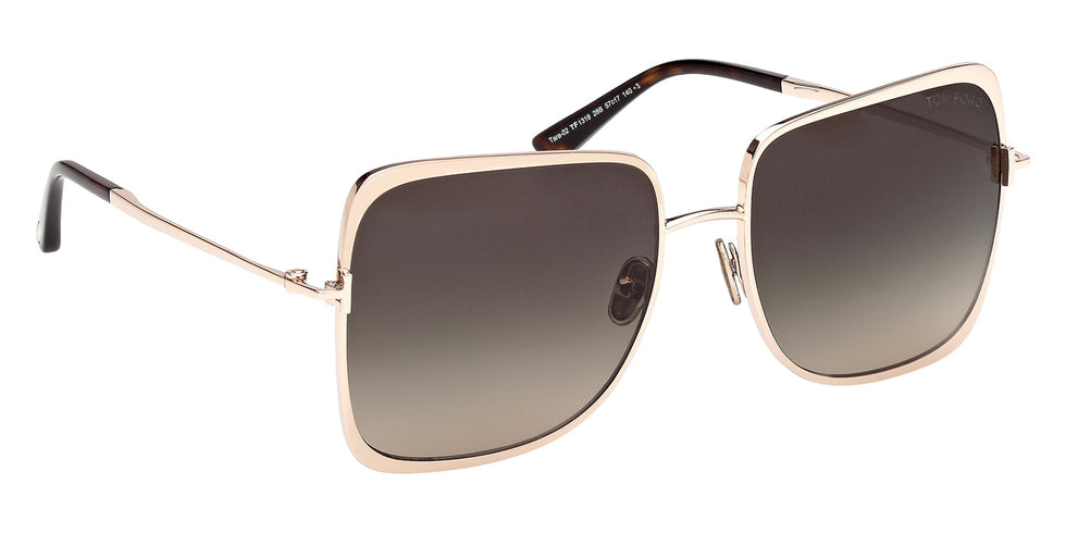 Tom Ford FT1319 TARA-02 28B 57 - Shiny Rose Gold / Gradient Smoke #id:ft131928b_s:100135