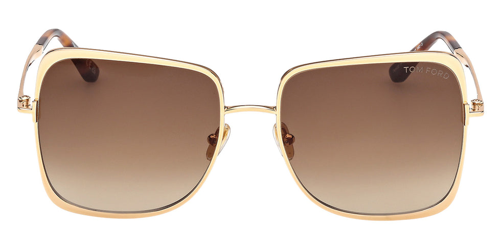 Tom Ford FT1319 TARA-02 30F 57 - Shiny Deep Gold / Gradient Brown #id:ft131930f_s:102100
