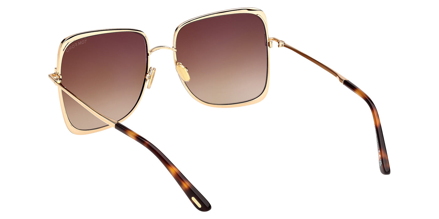 Tom Ford FT1319 TARA-02 30F 57 - Shiny Deep Gold / Gradient Brown #id:ft131930f_s:102115